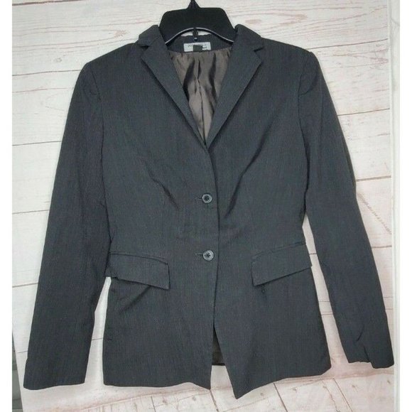 Doc And Amelia By Cintas ORG Women Wool/Polyester 2 Button Suit Jacket Blazer - Picture 4 of 11